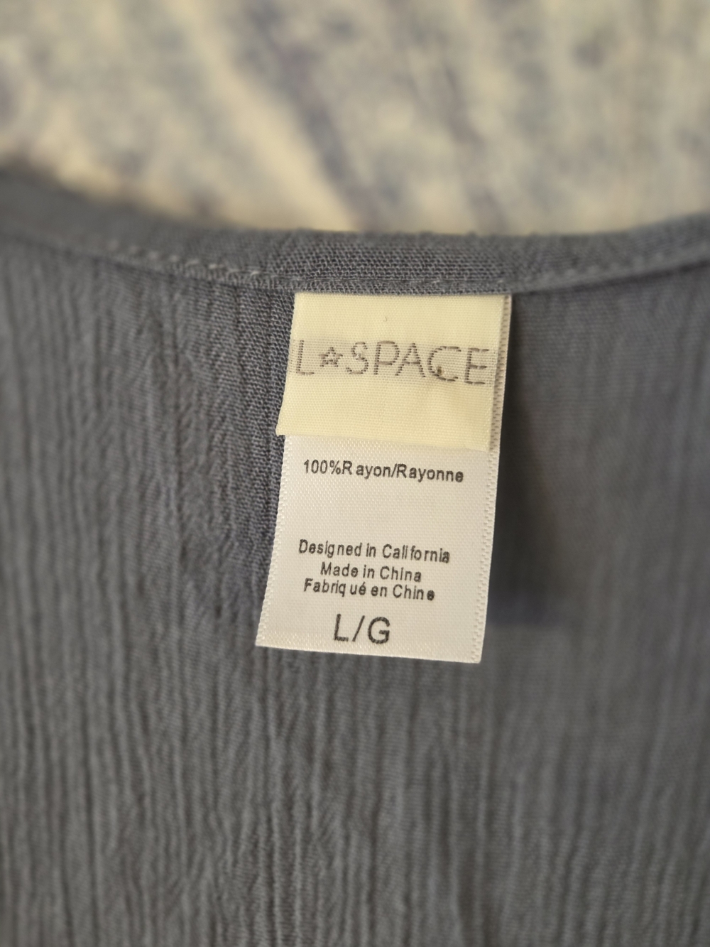 L*space Slate Blue Cold-Shoulder Wrap Maxi, Wrap Or Swim Cover Size Large - Picture 4 of 10
